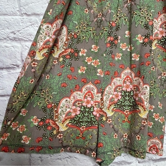 Labiz Floral Paisley Print Sage Green Romper - Picture 10 of 14